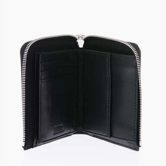 DIESEL ZIP CLOSURE LEATHER L-12 WALLET - Picture 3 of 5